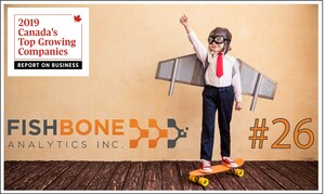 Fishbone Analytics ranks 26th in the Globe and Mail's list of Canada's Top Growing Companies