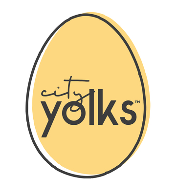 City Yolks™ logo. Manna Pro created the interactive social community @CityYolks to allow urban and suburban backyard chicken owners and enthusiasts to connect and share tips on living sustainably with chicks.