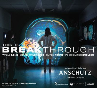 An advertisement from The University of Colorado Anschutz Medical Campus campaign An advertisement from The University of Colorado Anschutz Medical Campus campaign