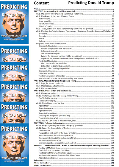 Book content of Predicting Donald Trump, Understanding a Stable Genius