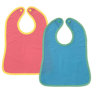 IKEA is recalling the MATVRÅ children's bib, Blue/Red 2-pack, due to a choking hazard.