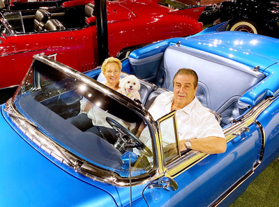 John Staluppi, with his wife Jeanette, will sell their "Cars of Dreams Collection" with Leake Auctions during the company's multi-day Scottsdale, AZ event in January 2020 (CNW Group/Ritchie Bros. Auctioneers)