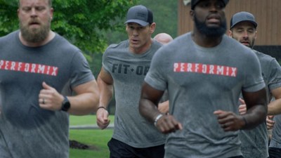 John Cena works out with U.S. veterans at a FitOps Camp.