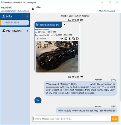 HawkSoft Text Messaging HawkSoft Text Messaging