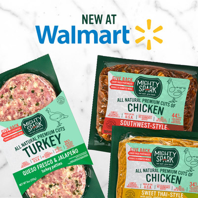Premium Meets Affordable: Mighty Spark's all-natural premium patties and seasoned ground blends launch at select Walmart stores nationwide. For every purchase consumers make, the company donates a meal to someone in need.