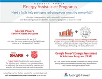 Georgia Power offers energy assistance programs to help customers reduce the impact of hot weather on power bills