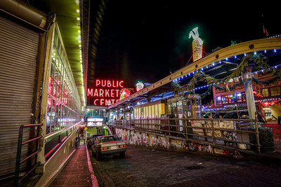 Magic in the Market, Pike Place Market’s longest-running holiday tradition, includes a Market holiday lighting ceremony, visits with Santa, live entertainment, and more.