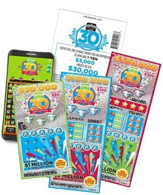 Idaho Lottery's 30th Anniversary Family of Games (CNW Group/Pollard Banknote Limited)