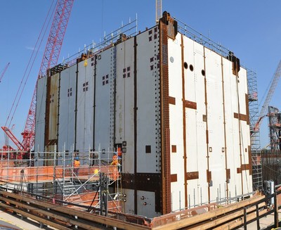 Two large modules moved into place at Vogtle 3 & 4 in 2016.