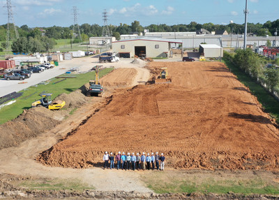 H+M Groundbreaking Ceremony Aerial View