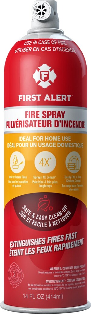 Arrêtez rapidement les incendies domestiques avec le vaporisateur First Alert Fire Spray facile à utiliser
