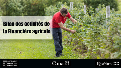Bilan des activités 2018-2019 de La Financière agricole du Québec (Groupe CNW/La Financière agricole du Québec)