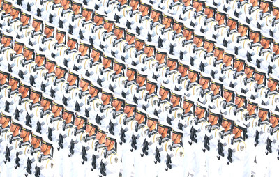 A navy formation on Oct 1, 2019 participates in the Tian'anmen Square celebrations marking the People&rsquo;s Republic of China&rsquo;s 70th anniversary. [Photo by Zou Hong chinadaily.com.cn]
