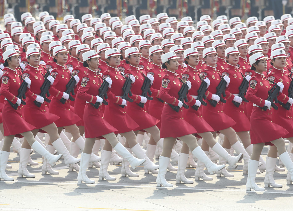 China Daily President Xi Reviews Armed Forces On National Day