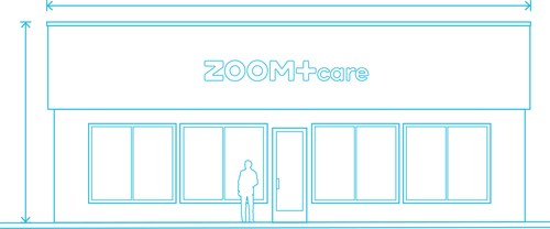 ZOOM+Care's unique retail healthcare model and minimalist footprint offers convenient urgent & primary services right in the heart of urban and suburban centers. (PRNewsfoto/ZOOM+Care)