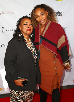 Serena Williams And Yetunde Price Resource Center Celebrate Home Bridge Partnership With Apartment List attended by Bonnie Morrison and Serena Williams