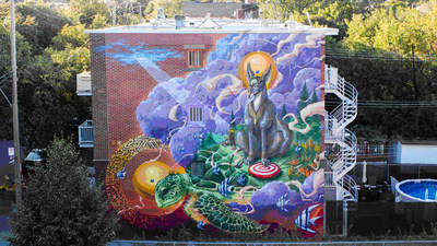 La Cration, Une nouvelle murale dans le quartier de Sainte-Marie  KOLAB (Groupe CNW/Ville de Montral - Arrondissement de Ville-Marie)