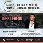 John Legend to Headline Ultimate Showcase of sbe's World-Renowned Culinary and Mixology Experiences at Taste of sbe Miami #3, 2019