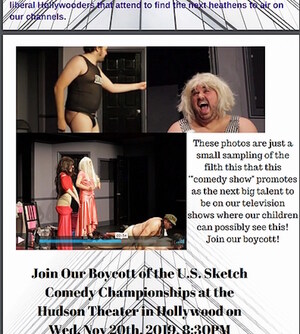 Conservative Website Threatens Boycott of the US Sketch Comedy Championship