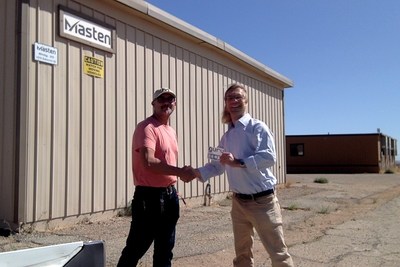 ​Reuben Garcia, Masten Director of Technical Operations with MSBAI CEO, Allan Grosvenor in Mojave California