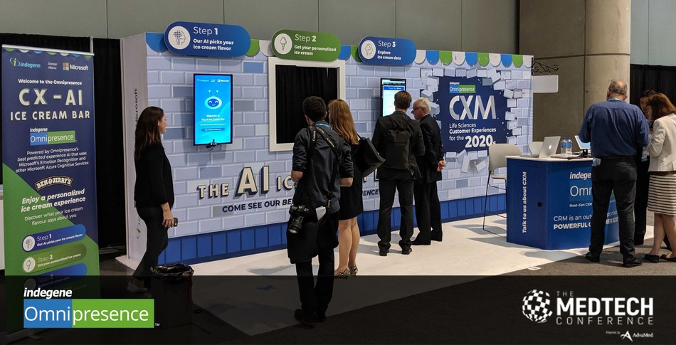 Omnipresence AI Ice Cream Bar at the Boston MedTech Conference