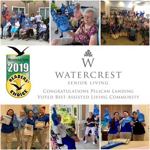 Pelican Landing Assisted Living and Memory Care was voted Best Assisted Living Community in the 2019 Hometown News Reader's Choice Awards. Pelican Landing Assisted Living and Memory Care was voted Best Assisted Living Community in the 2019 Hometown News Reader's Choice Awards.