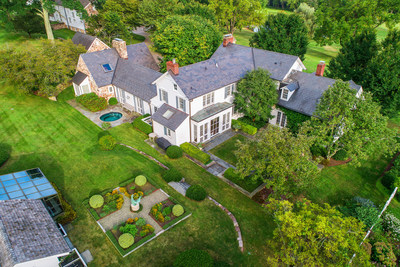 The main residence (built in 1894 and renovated to include all modern conveniences) offers 5 beds, 5 full and 2 half baths. Many rooms open to bluestone terraces offering impressive views of the bucolic countryside, lush paddocks and manicured grounds. NewJerseyLuxuryAuction.com.