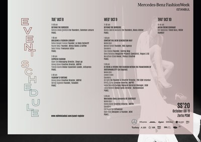 Istanbul Fashion Week Event Schedule
