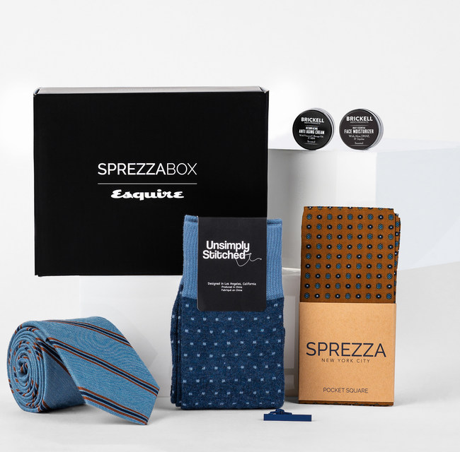 The Esquire Box. Available to all new SprezzaBox members.