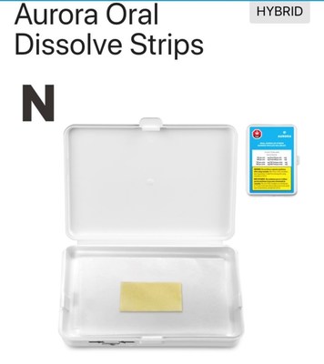 Aurora Oral Dissolve Strips (CNW Group/Aurora Cannabis Inc.) Aurora Oral Dissolve Strips (CNW Group/Aurora Cannabis Inc.)
