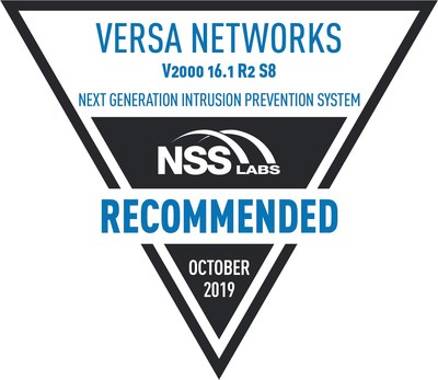 Versa Networks Achieves NSS Labs NGIPS Recommended Rating