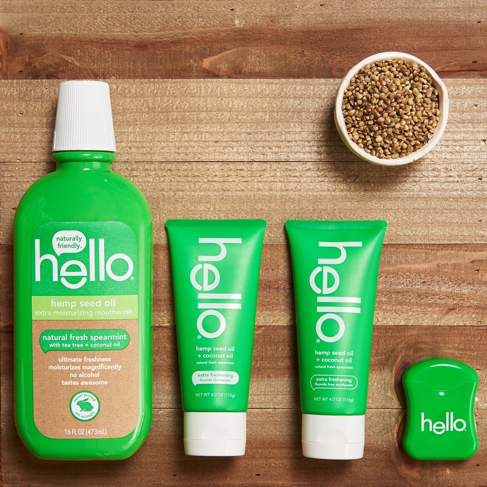 Hello Products Gives Teeth and Tastebuds a HighFive with its New Hemp Seed Oil Collection