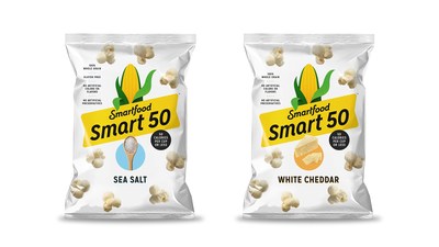 Air popped and full of flavor, Smart50™ is available in White Cheddar and Sea Salt, bringing consumers two satisfying flavors at 50™ calories per cup or less.