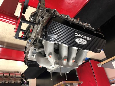 Courtesy of Roush Yates, students at NASCAR Tech can get their hands on this F9 racing engine during their High Performance Engine Course