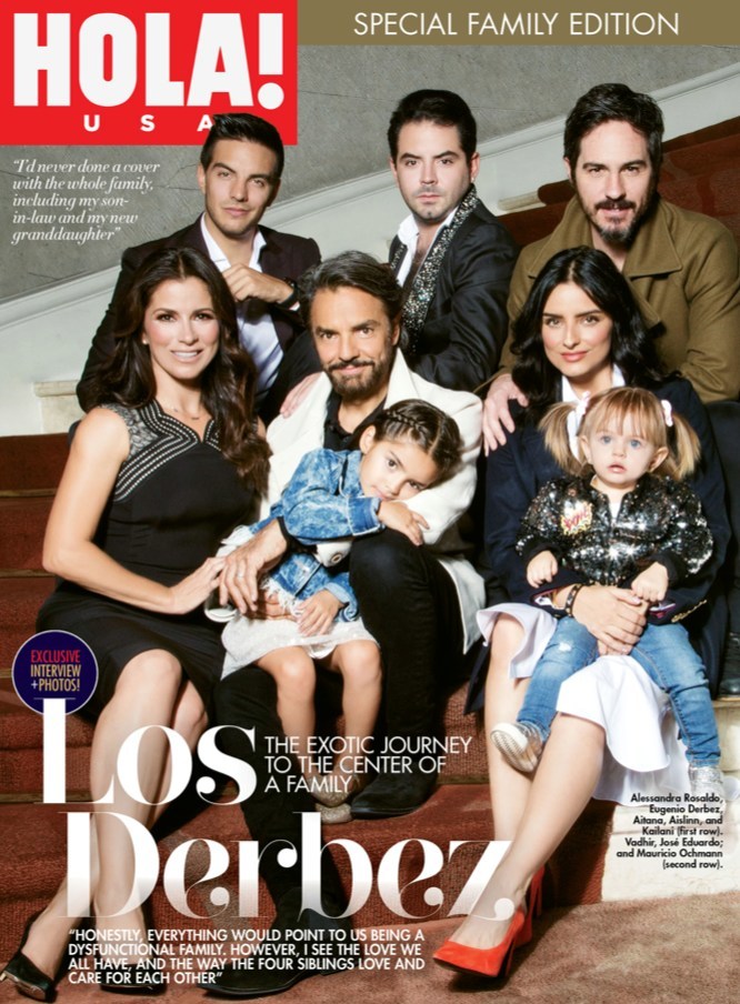 Hola Usa Presents The Derbez Family Posing For The First Time All Together Newsfilter Io