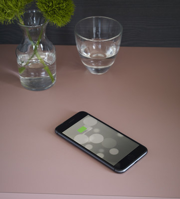 Intentek Wireless Charging Surface is a new Formica® Laminate surface with integrated charging coils that can wirelessly charge Qi Certified devices simply by placing them on it.