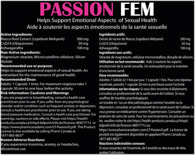 Passion FEM - Derrière (Groupe CNW/Santé Canada)