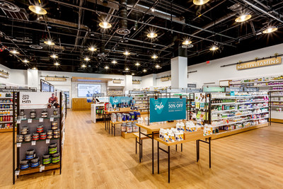 The Vitamin Shoppe's new innovation store in Edgewater, New Jersey. The Vitamin Shoppe's new innovation store in Edgewater, New Jersey.