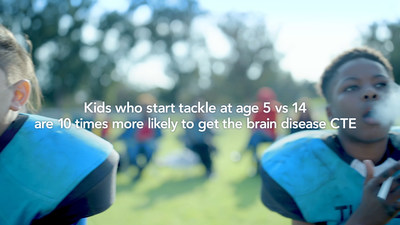 Still image from Fingerpaint PSA "Tackle Can Wait" on Behalf of the Concussion Legacy Foundation Still image from Fingerpaint PSA "Tackle Can Wait" on Behalf of the Concussion Legacy Foundation