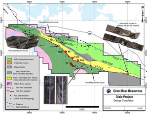 Great Bear Drills 125.00 m of 1.08 g/t Gold Between Bear-Rimini and Yuma Zones, and 15.02 g/t Gold Over 2.50 m, Within 26.00 m of 2.55 g/t Gold Between Yuma and Auro Zones; Prospective Geology Mapped Along 15 Kilometres; SGH Survey Finds New Targets