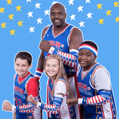 Harlem Globetrotters star Big Easy Lofton poses with new shooting sleeve inspired by their partners at Nationwide Children’s Hospital and their On Our Sleeves™ movement, which focuses on supporting children’s mental health.