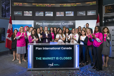 BMO Financial Group and Plan International Canada close Toronto Stock Exchange on October 10 (TMX Group Limited) (CNW Group/BMO Financial Group)