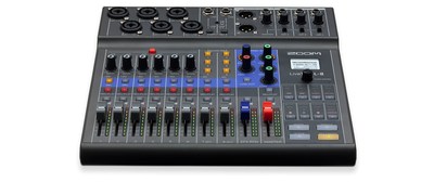 Zoom LiveTrak L-8 makes it easier than ever to mix, monitor and record professional-sounding podcasts and music performances in one portable package.?