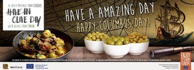 Discover a new culinary world with Olives from Spain to celebrate Columbus Day