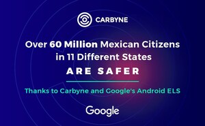 Mais de sessenta milhões de cidadãos mexicanos em onze estados diferentes agora estão mais seguros graças à Carbyne e ao Android™ ELS do Google