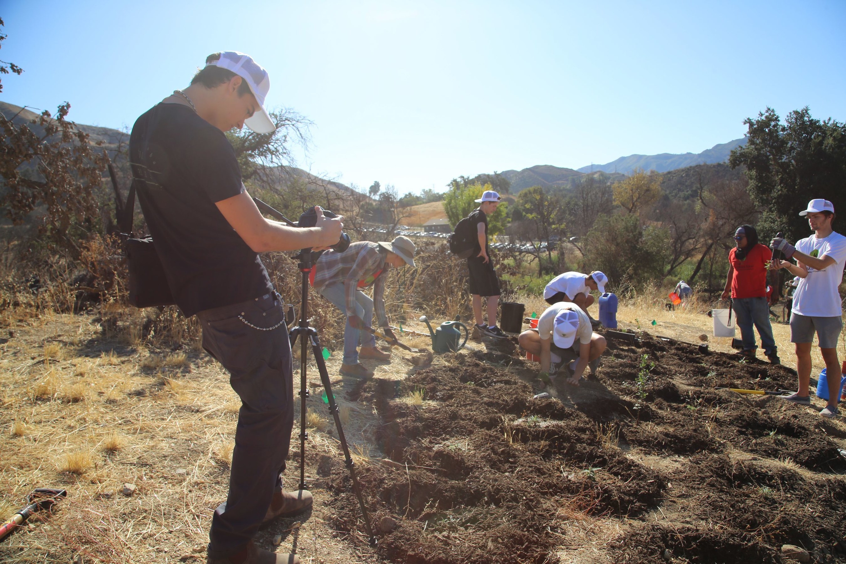 Clarins X Malibu Foundation Hosted Re-Plant Love, The Largest Planting Day In The Santa Monica Mountains Documented By Malibu Native Filmmaker, Paris Brosnan