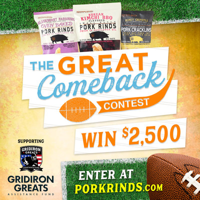 Dedicated to helping raise both awareness for the charity, as well as money for this important cause, Southern Recipe and Southern Recipe Small Batch will work with Football Hall of Famer Jack Youngblood to engage football fans and pork rind lovers nationwide. In doing so, now through January 29th, 2020, fans are invited to play The Great Comeback, a trivia game at PorkRinds.com.