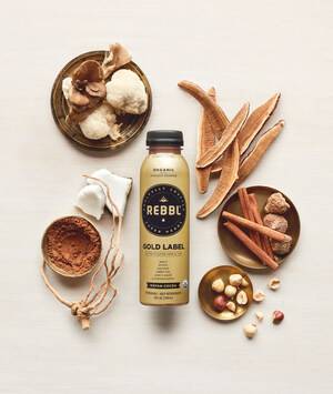 REBBL Harnesses the Power of Mushrooms and Super Herbs In The Ultimate Super Herb Elixir of Functional Beverages, "Gold Label"