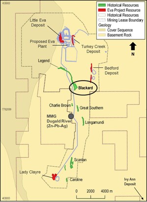 Copper Mountain Mining Announces Addition to Eva Copper Mineral Resource, Increases Measured &amp; Indicated Resource by 836 Million Pounds of Copper with Blackard Deposit