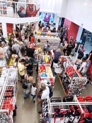 Quatro lojas MINISO x Marvel (propriedade intelectual) são abertas no Brasil no mesmo dia